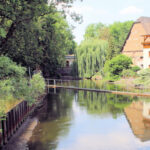 Weiße Elster an der Mühle Lützschena