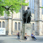 Musikrundgang Leipzig - Bachdenkmal an der Thomaskirche