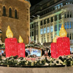 Leipzig im Advent - Adventskranz auf dem Nikolaikirchhof