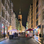 Leipzig am Abend - Nikolaistraße