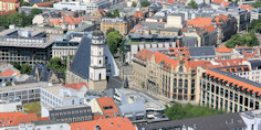 Leipzig, Stadtrundgang, Stadtführung, Thomaskirche, Cityhochhaus, Panoramablick