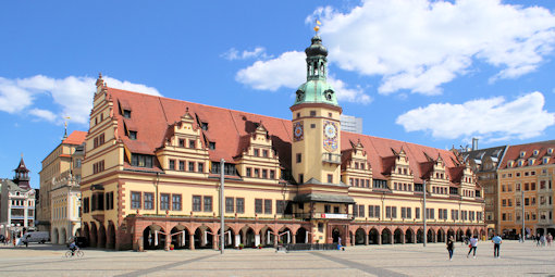Leipzig, Stadtführung, Stadtrundgang, markt, Altes Rathaus, Königshaus, Riquethaus