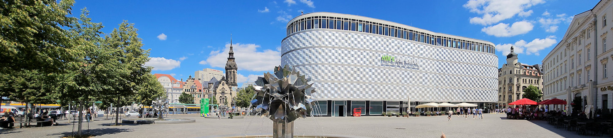 Leipzig, Stadtrundgang, Stadtführung, Stadtrundfahrt, Höfe am brühl, Blechbüchse, Pusteblume