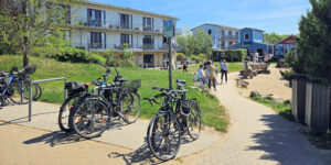 Radtour am Cospudener See im Leipziger Neuseenland