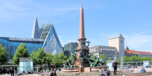 Architekturvielfalt am Augustusplatz in Leipzig