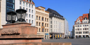 Architekturvielfalt am Markt in Leipzig