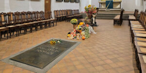 Grab von Johann Sebastian Bach in der Thomaskirche zu Leipzig