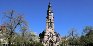 Die Michaeliskirche am Nordplatz in Leipzig