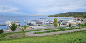 Die Marina Braunsbedra am Geiseltalsee bei Merseburg