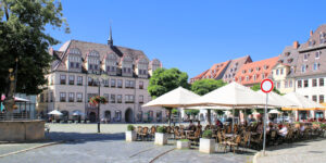 Markt und Rathaus in Naumburg/Saale