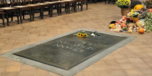 Grab für Johann Sebastian bach in der Thomaskirche zu Leipzig